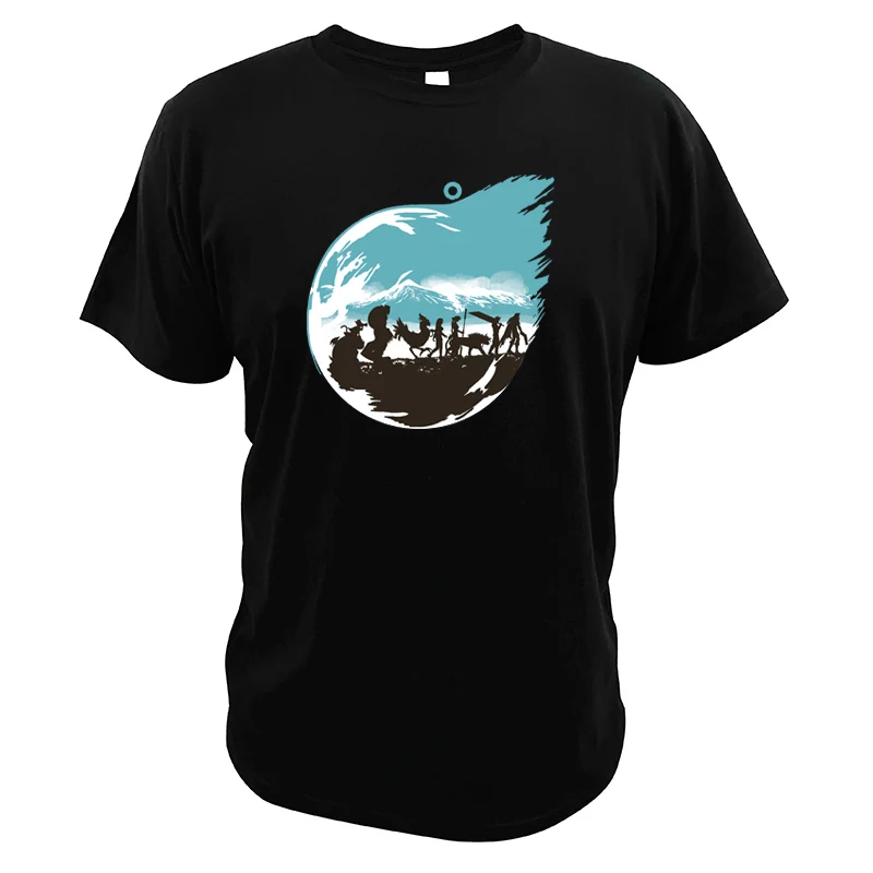 

Final Fantasy T shirt VII The 4 Heroes of Light Cloud Tifa Tshirt Aerith Barett Cait Funny Game Fellowship Of Fantasy T-shirt