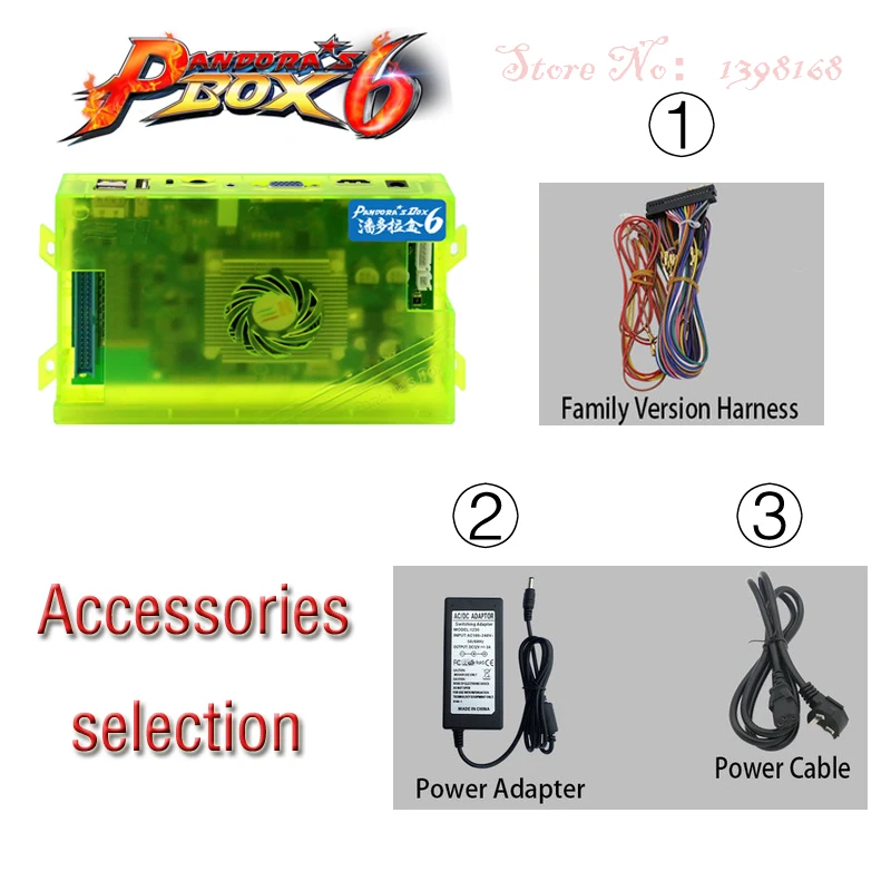 Original Pandora Box 6 Home Edition 1300 in 1 Games board Family Version harness Adapter for Joystick Arcade Marchine Cabinet Original Pandora Box 6 Home Edition 1300 in 1 Games board Family Version harness Adapter for Joystick Arcade Marchine Cabinet