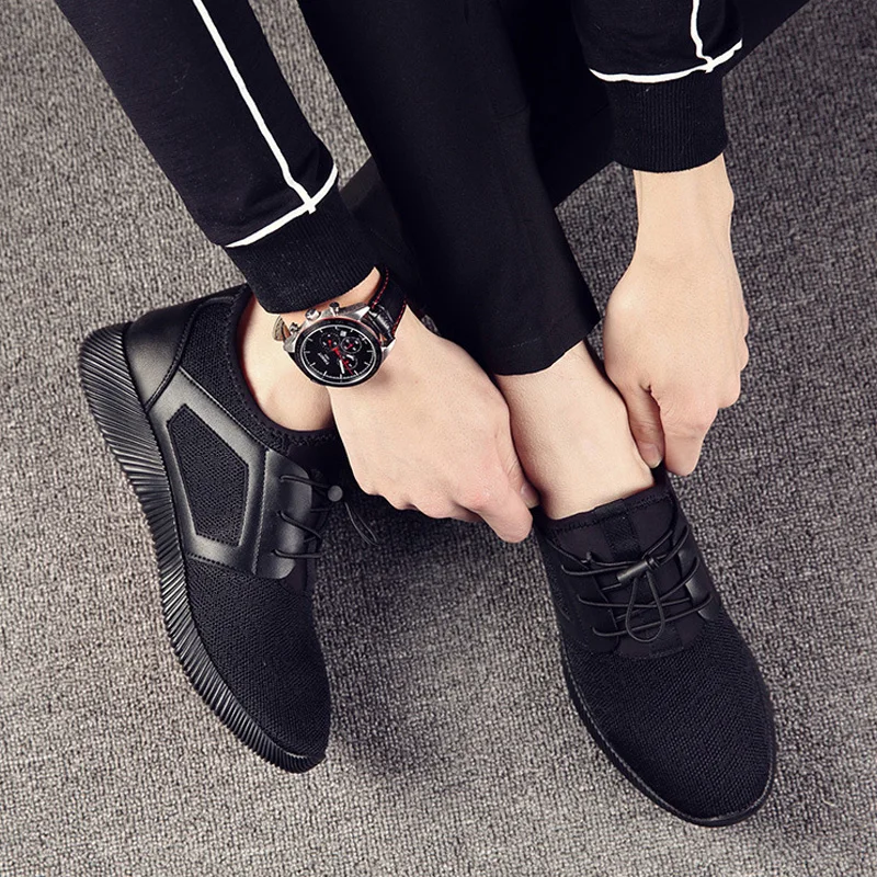 2019 Homens Sapatos Respir&aacute;vel Malha Homens Sapatos Casuais Homens Das Sapatilhas sapatos Masculinos Sapatos de Microfibra Adulto Cal&ccedil;ados Casuais Da Sapatilha Sapatos de Caminhada