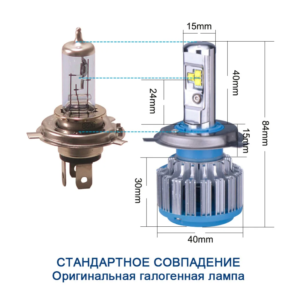 TC X светодиодный светильник на голову автомобиля для LADA Granta liftback H4 H1 ближнего