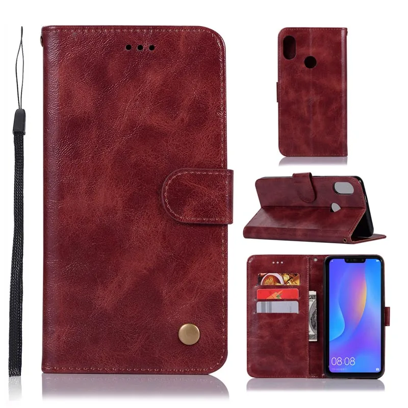 

Retro Case on Huawei Honor 8X Cover Wallet Magnet PU Leather Flip Phone Case Huawei Honor 8X X8 Honor8X Card Slots Coque Funda
