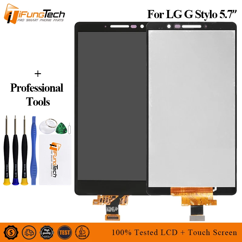 G4 Stylus lcd для LG G Stylo H540 H542 H630 H631 H634 H635 LS770 дисплей кодирующий преобразователь сенсорного экрана в сборе+ рамка