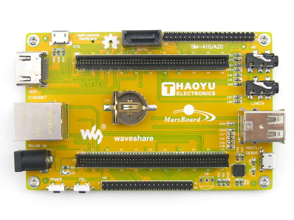 MarsBoard A20 Lite Гибкая разработанная макетная плата работает от Allwinner двухъядерный ARM