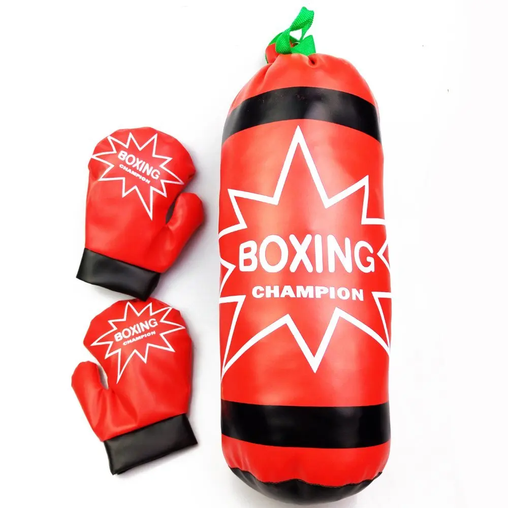 Enfants Champion De Boxe Pour Enfants Semblant Jouet De Boxe Jeu Owith En Peluche Sac De Boxe Et De Boxe Gants Aliexpress