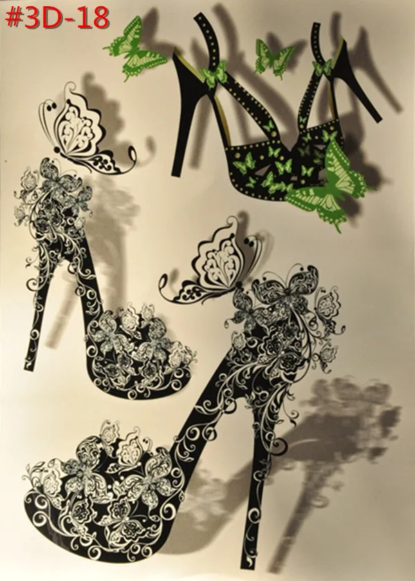 2018 yeas newest High quality waterproof Tattoo Butterfly heels tattoo stickers | Красота и здоровье