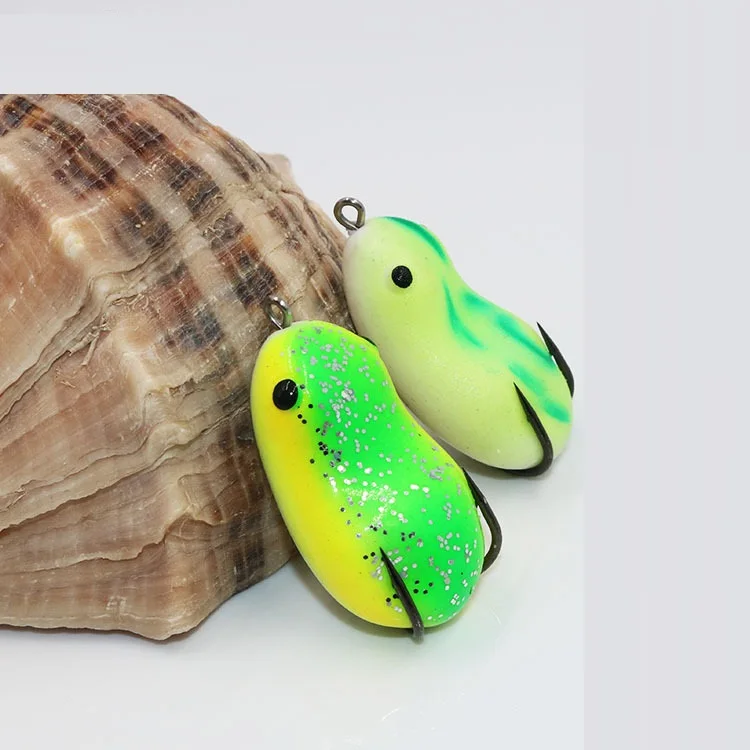 Fishing lure 1pcs 4cm 5cm Soft wobblers silicone Floating Frog lure Artificial Bait For Bass Snakehead accessories pesca