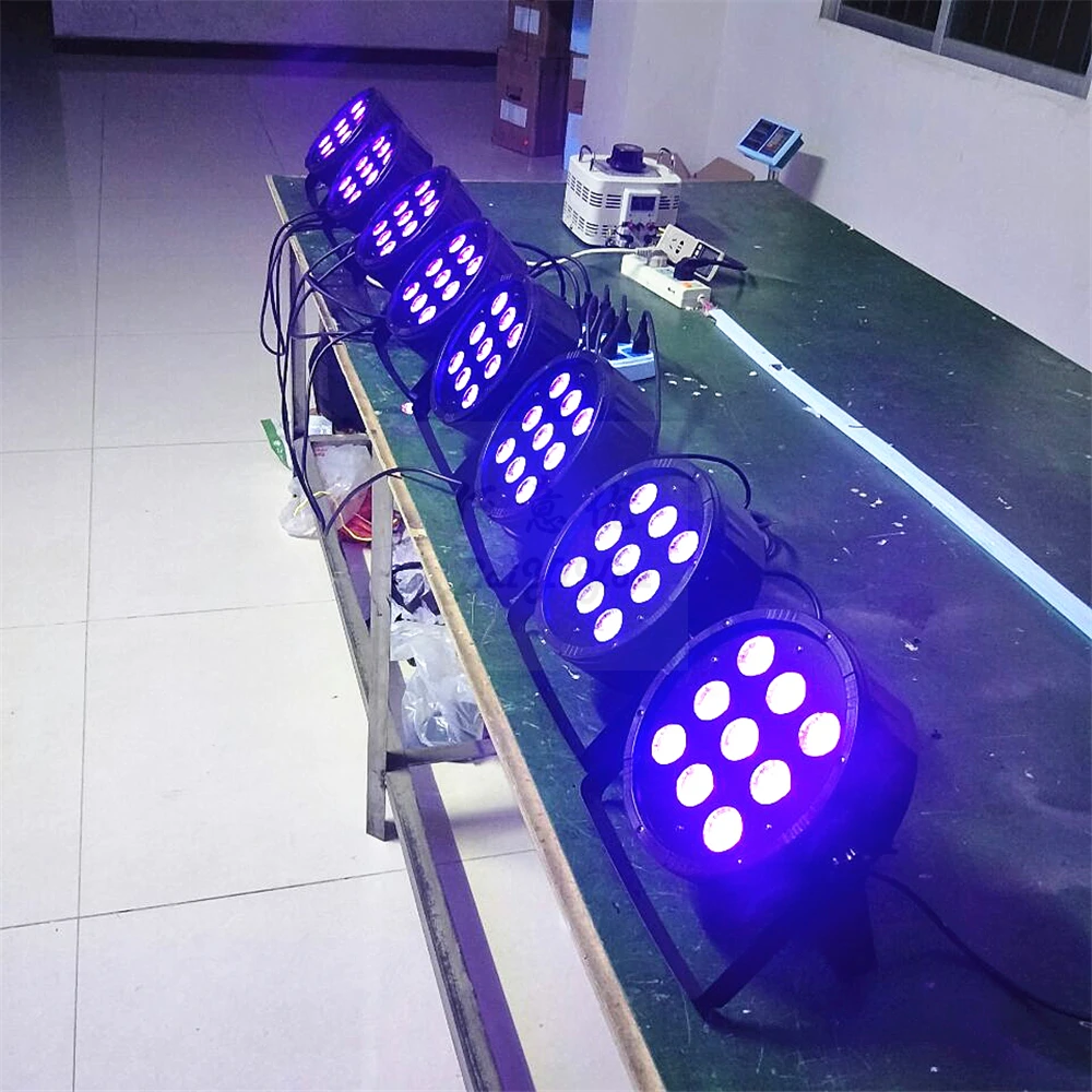 9pcs LED Flat PAR 13a06