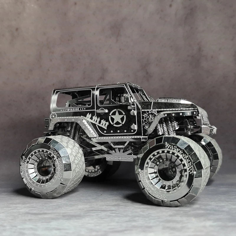 NANYUAN I32206 OFF-ROADER машина металлическая Сборная модель 3D головоломка супер большие шины развивающие ручные возможности креативные игрушки 3 листа