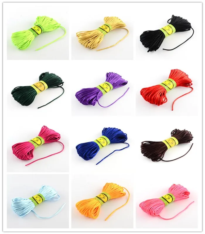 2mm Polyester Cords for Jewelry Making DIY Jewelry Findings about 20m