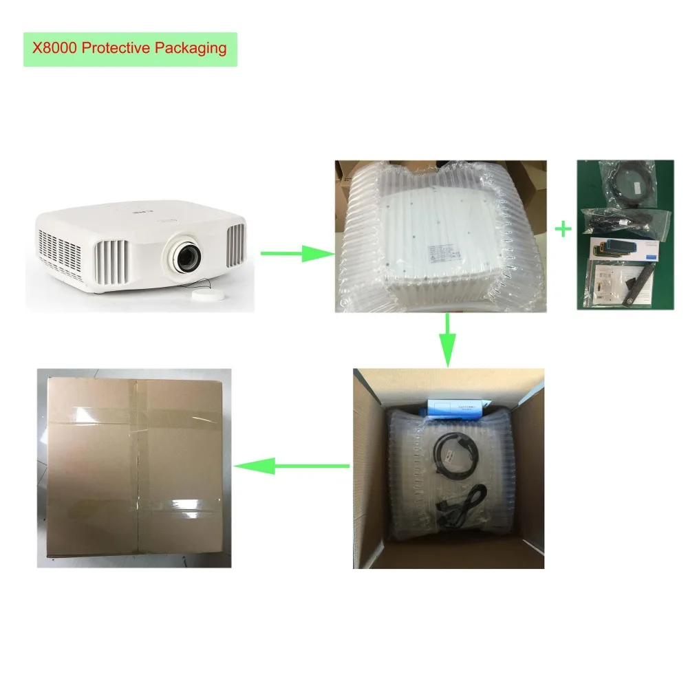 CRE X8000 3lcd led настоящий 3D профессиональный проектор для домашнего кинотеатра Native 2K