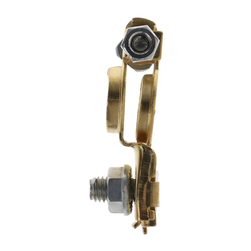 1 Pair Auto Battery Terminal Connector Battery Quick Release Terminals Clamps Cap Clips Copper For Car Truck Caravan
