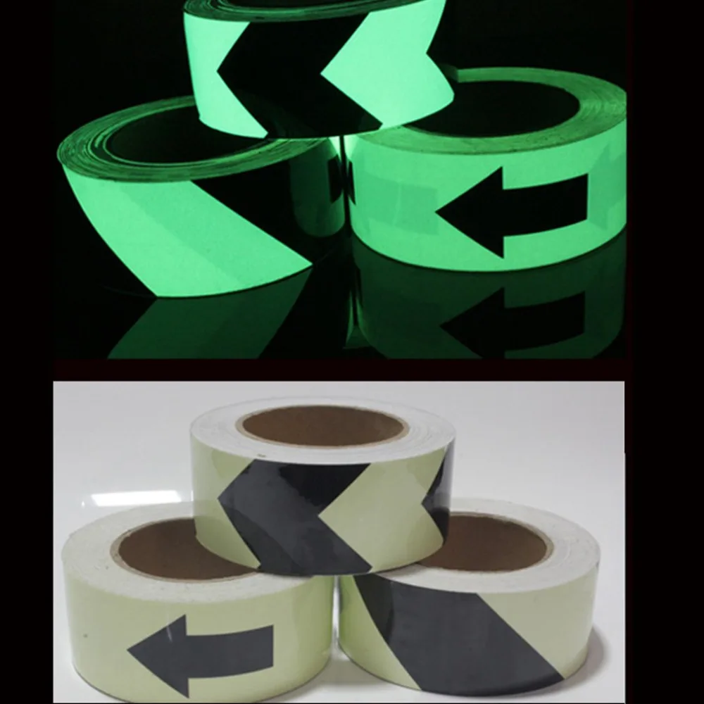 1m Luminous Tape 5cm Wide Self adhesive Glow In The Dark Stage Striking