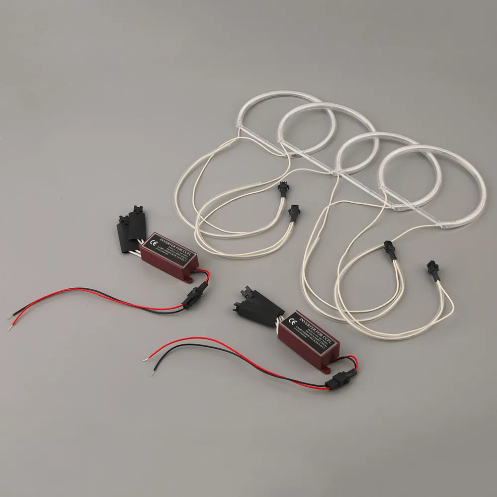 

Cimiva 4PCS 12V LED Angel Eyes white Light Headlight Lamp Rings For BMW E36 E38 E39 E46 3 5 7 Series with 1 Controller