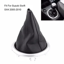 1 шт., автомобильная механическая коробка передач, рычаг переключения передач, крышка для багажника, черная крышка для переключения передач, подходит для Suzuki Swift SX4 2005-2010