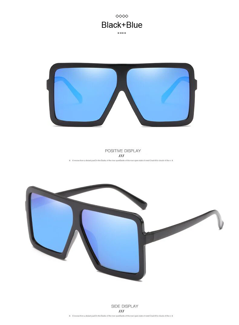 Винтажные Солнцезащитные очки для женщин, фирменный дизайн, негабаритные солнцезащитные очки, очки с большими черными линзами, очки UV400, модные очки