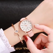 Новое поступление, элегантные женские часы, Дамская мода, повседневные кожаные кварцевые часы, Montre Femme Zegarek Damski Horloges Vrouwen
