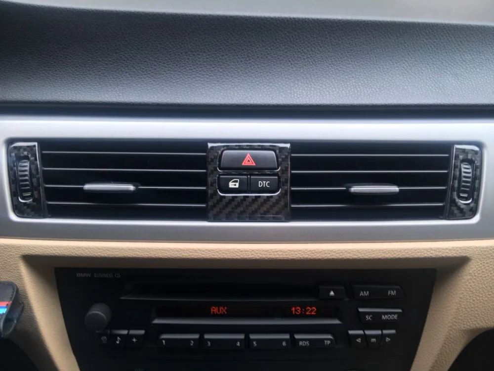 1sets For bmw e90 e92 Air Conditioner Vent Outlet Cover Styling Carbon