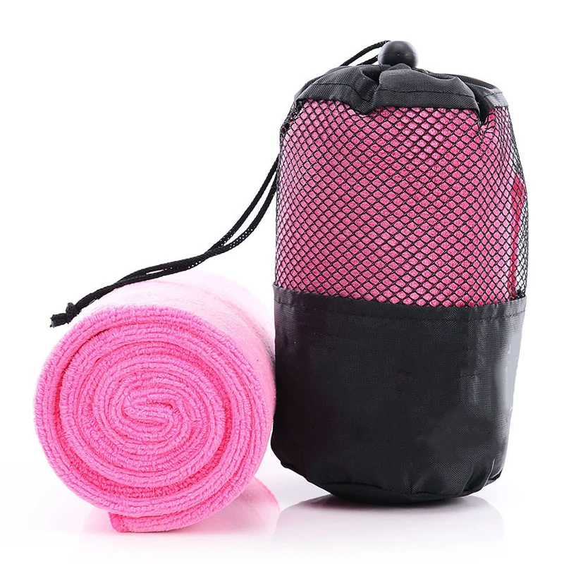 New Fast Quick Drying Towel Gym Sport Travel Camping Microfiber Cloth with Mesh Bag For Outdoor Sport Towels