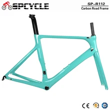Spcycle дороги углерода рама Аэро Дорожный велосипед карбоновая рама DI2& Оборудование гоночный велосипед Рамка комплект BB86 50/53/56 см Гарантия 2 года