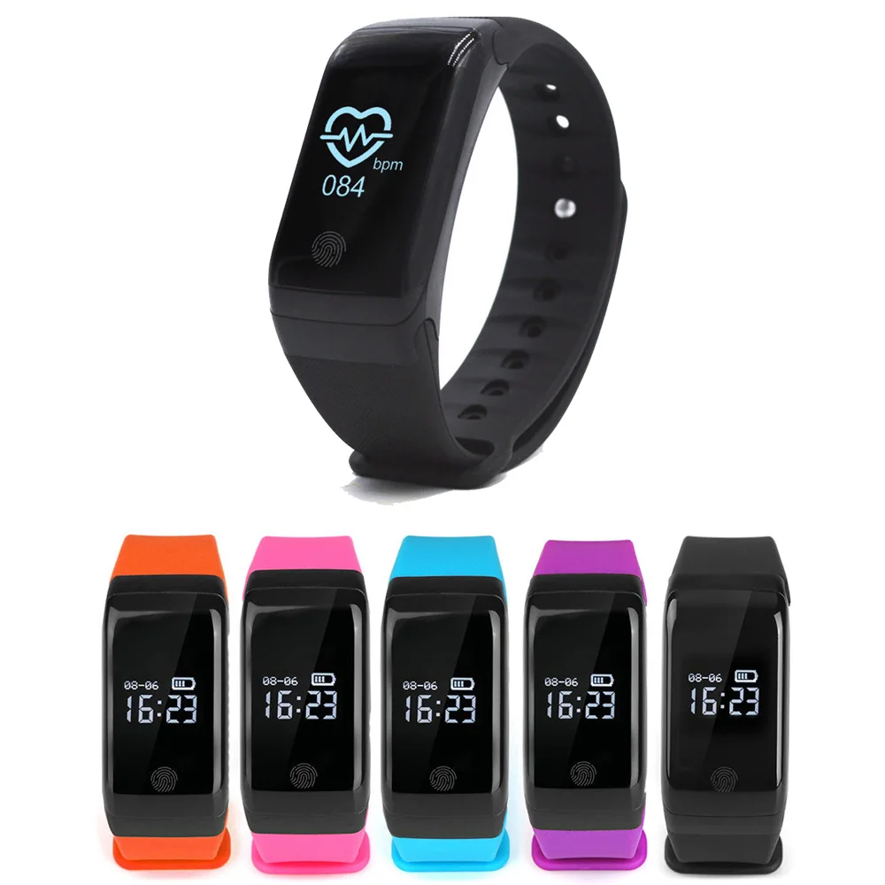 

Bluetooth Smart Band Smartband Heart Rate Monitor Wristband Fitness Bracelet for Android iOS PK for Xiaomi Fitness Tracker