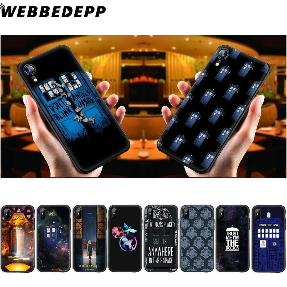 WEBBEDEPP Tardis Box Doctor Who Мягкий силиконовый чехол для iPhone 11 Pro Xr Xs Max X или 10 8 7 6 6S Plus 5 5S SE Case