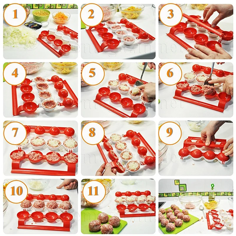 Новинка 1 шт. новинка изготовитель фрикаделек форма для мяса рыбного мяча