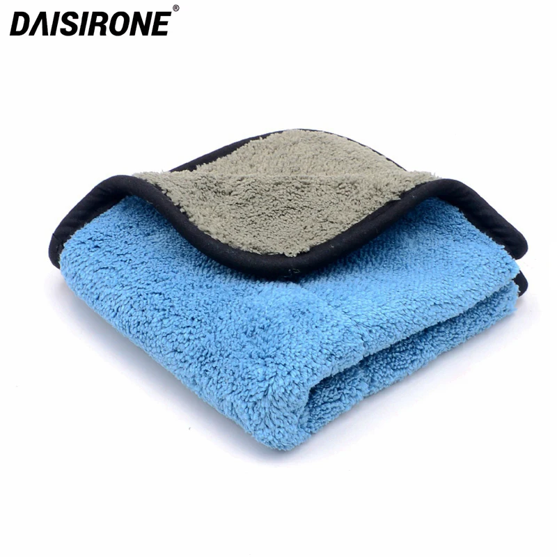 800GSM 30cmx30cm Super Thick Plush Microfiber Car Cleaning Cloths Car Care Microfibre Wax Wash Drying Polishing