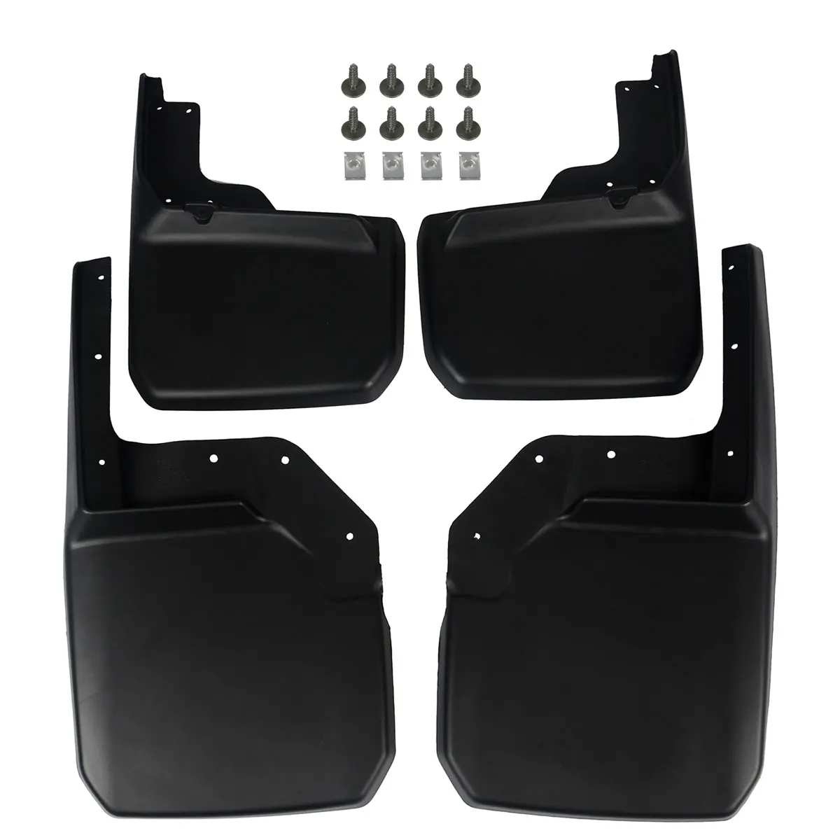 

Set of 4 Front &Rear Mud Flaps Splash Guards Mudflaps for Jeep Wrangler JK 2007 2008 2009 2010 2011 2012 2013 2014 2015 2016