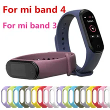 Браслет mi Band 4, 3, ремешок, силиконовый браслет, смарт-браслет mi band 3, 4, аксессуары для браслетов, ремешок на запястье и ремешок для Xiaomi mi, 4, 3