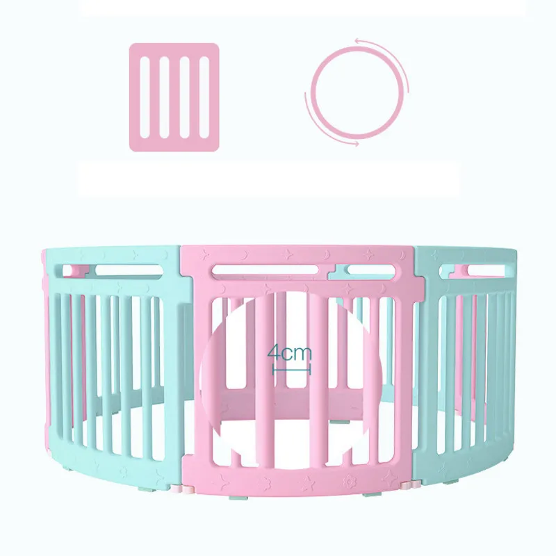 Children's Indoor Playgrounds Safety Baby Fence with Educational Baby Gate Door Playpen Child Safety Fence Playpen for Baby Toys