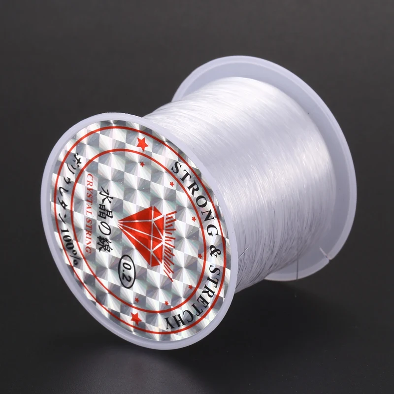 

0.2mm Diameter Clear Nylon Fish Fishing Line Spool Beading String