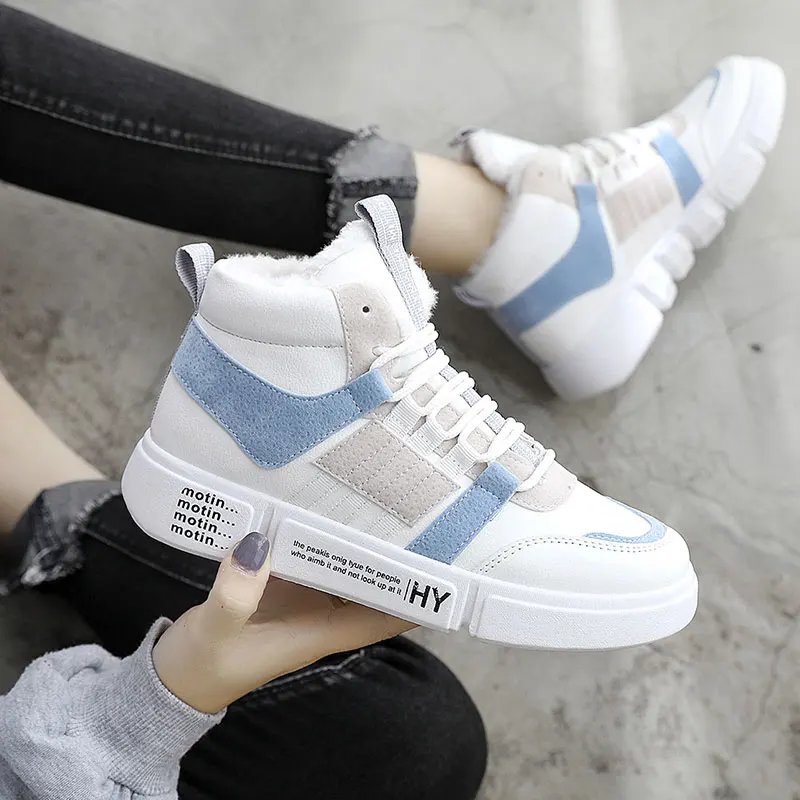 

Suquan hot shoes women trainer feminine sneakers fashion WINTER lady PU Leather flat platform light mesh breathable sport