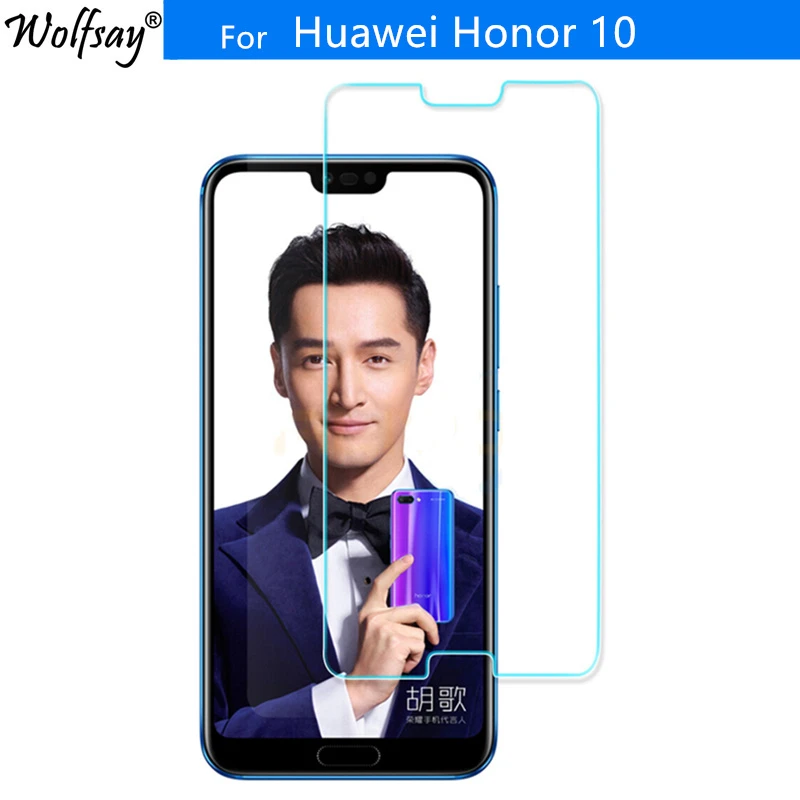 Закаленное стекло для Huawei Honor 10 2 шт. защита экрана ультратонкая Взрывозащищенная