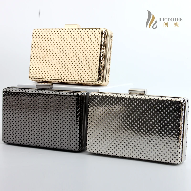 

Fashion women clutch evening bag luxury handbags Banquet Wedding Party Shoulder & Crossbody Bags Wallet Metal Hollow Totes Purse