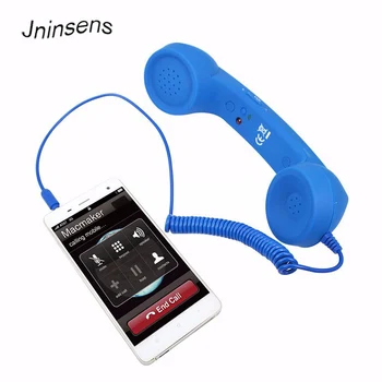

MIC Microphone 3.5mm Retro Phone Telephone Receivers Cellphone Handset For iPhone/iPad/Samsung PC Portable Classic Headphone