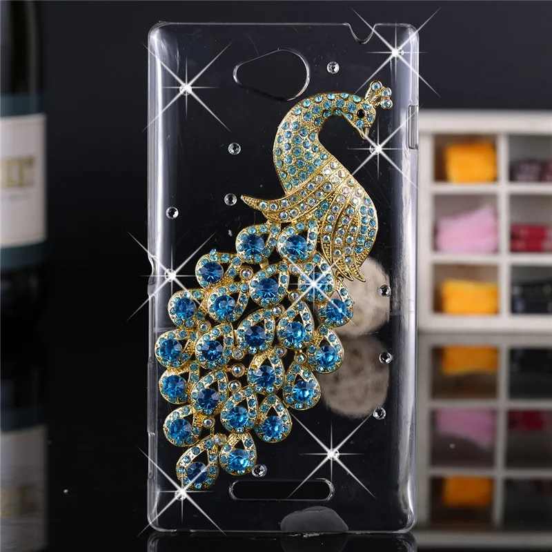 

Luxury 3d case For Sony Xperia C S39h,Crystal Bling Case Rhinestone Cover For Sony Xperia C S39h C2305 C2304 Cases