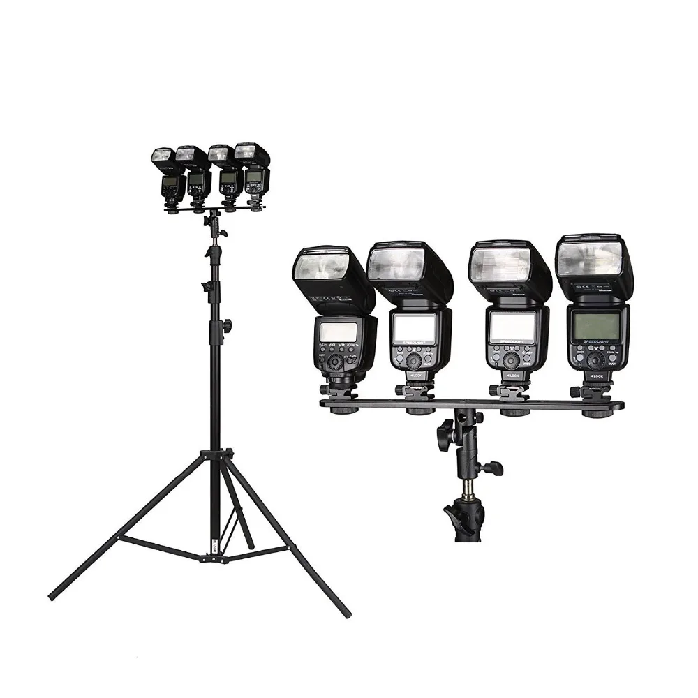 Штатив с 4 поперечными креплениями аксессуары для камеры Yongnuo YN560 III IV Godox TT600 TT685