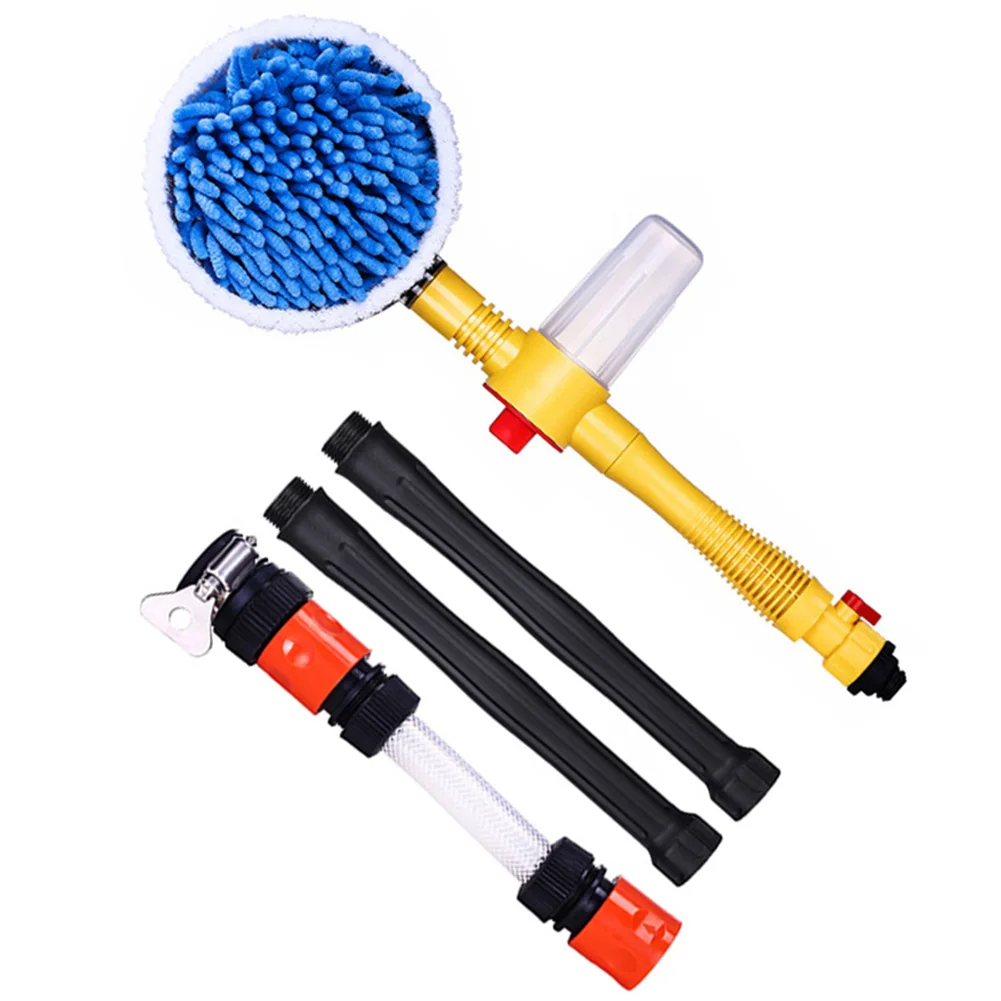 

Rotating Car Wash Brush Automatic Rotate Switch Spray Water Flow Foam with Extension Tube XHC88