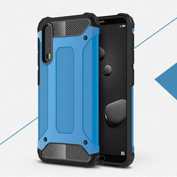 

10PCS Luxury Shockproof Phone Case For Huawei P30 Lite P20 Pro P10 Plus P9 Y9 2019 Y7 Y6 Y5 Prime 2018 Cases Hybrid Armor Cover