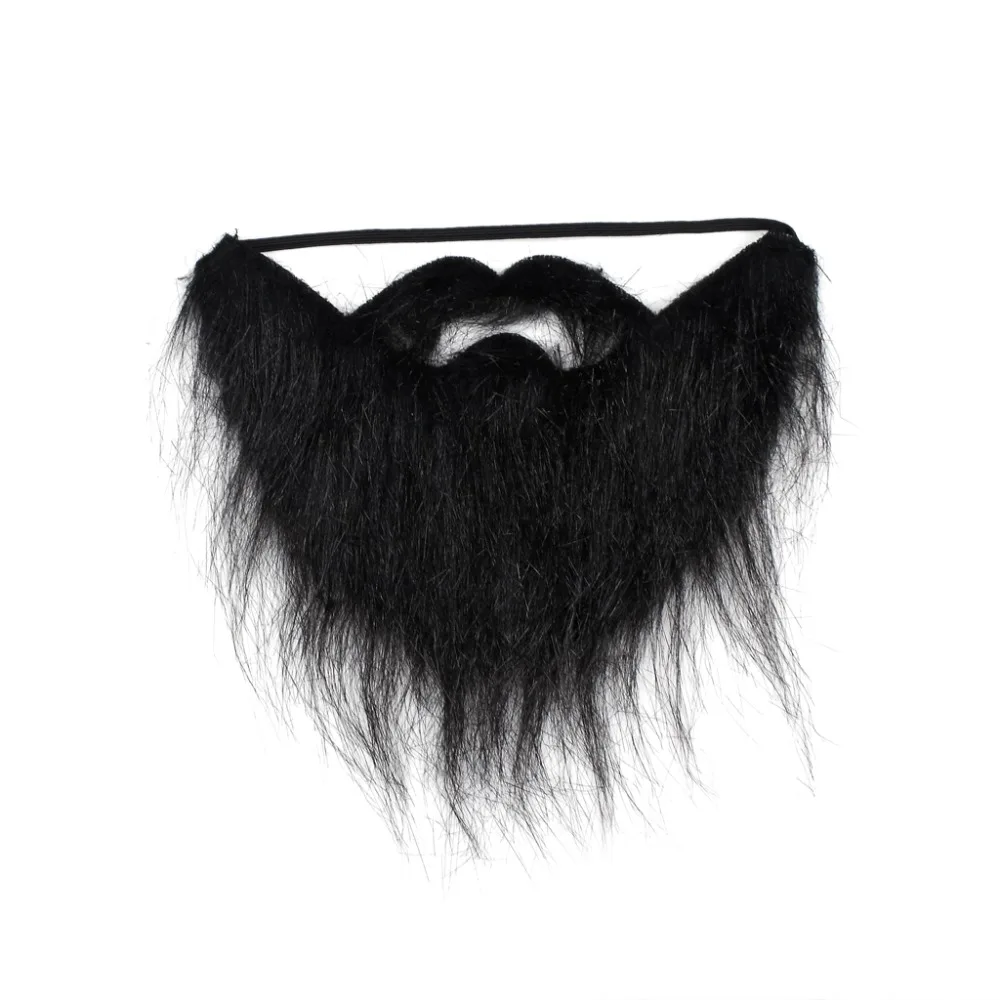 Fun Fake Facial Hair Beard Moustache Costume Accessory Elastic Band Wearable (2)