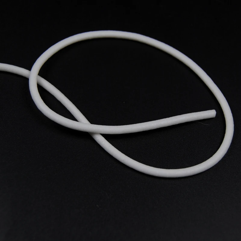 

2m Fly Tying Silicone Foam Clinder Elastic Foam Strips Floating White Color Fly Tying Material 1mm 2mm 3mm 4mm 5mm