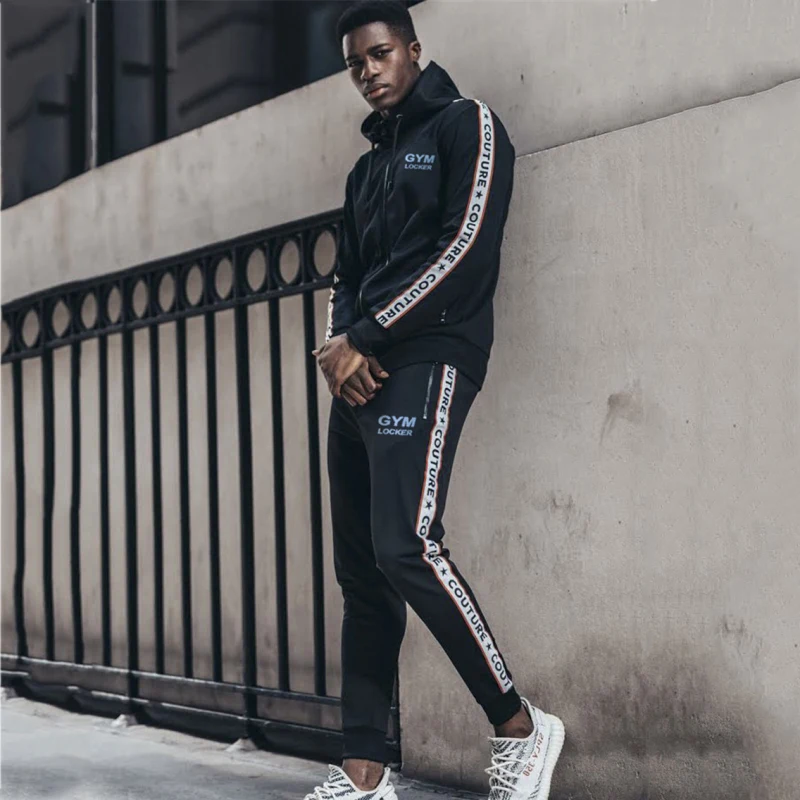 sport Set Running Gym Sportswear Tracksuits-15