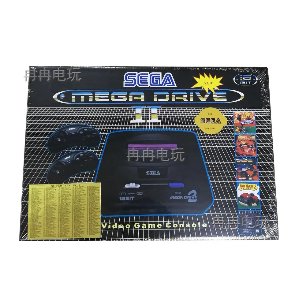 Игровая консоль Supprot PAL Sega MD2 16 битная Классическая портативная игровая приставка