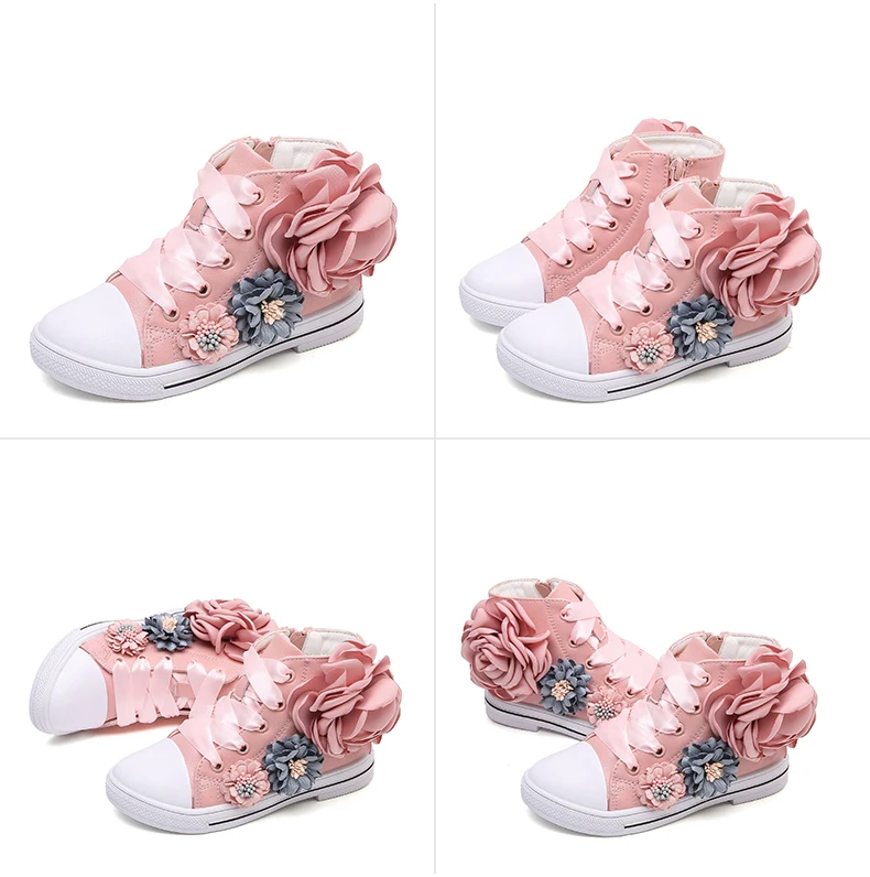 Jogлейн/ботинки для девочек с цветами; Новинка года; детская обувь; цветочный дизайн; модные розовые ботинки принцессы; мягкие ботинки для дня рождения; подарок