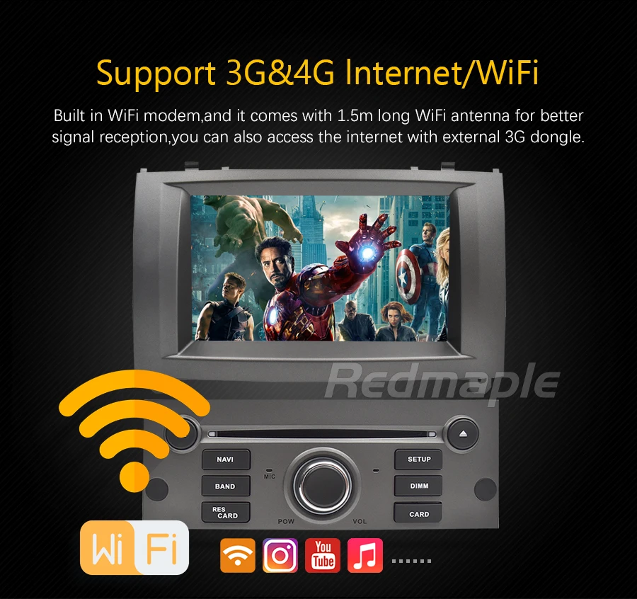 Flash Deal 4G RAM Android 9.0 Car DVD Player GPS Navigation Multimedia Stereo For Peugeot 407 2004 2005 2006 2007 2008 2009 2010 Auto Radio 7