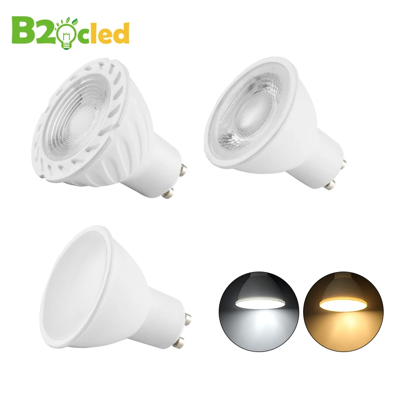 

2 4 6 10pcs/Lot LED Light Bulb Spotlight GU10 6W 220V COB Chip Beam Angle 25 38 120degree Spotlight LED Lamp For Table Lamp LED