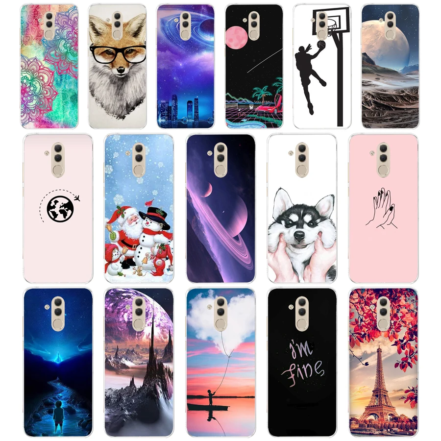 

U soft case For Huawei Mate 20 Lite Case 6.3 inch Transparent Silicone Phone For Huawei Mate 20 Lite Cover Coque Capa