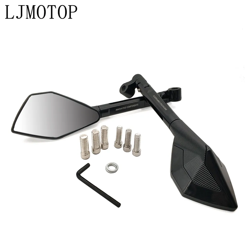 

Motorcycle Mirrors Moto Rearview Mirror CNC Side Mirror For KAWASAKI Versys 1000 ZX12R ZX6R ZX636R ZX6RR ZX9R ZZR600 accessories