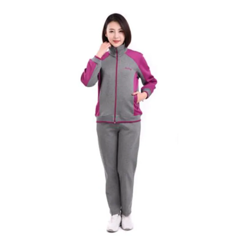 

Middle-aged sports suit female 2019 spring autumn Casual two-piece large size Ladies suit fashion women sports sweatshirts 5XL
