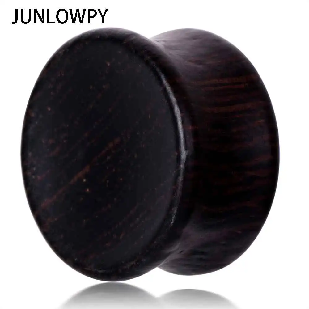 JUNLOWPY коричневые черные фиолетовые деревянные расширители ушей пирсинг серьги